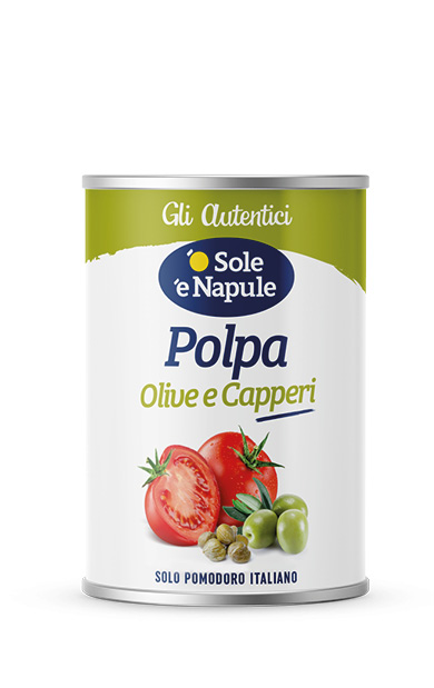 Polpa olive e capperi Latta 400 g