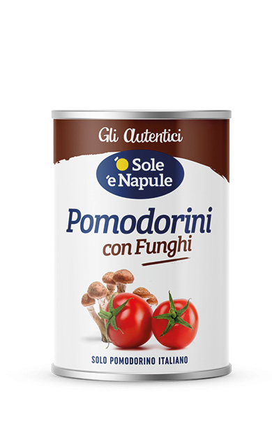 Pomodorini con funghi Latta 400 g